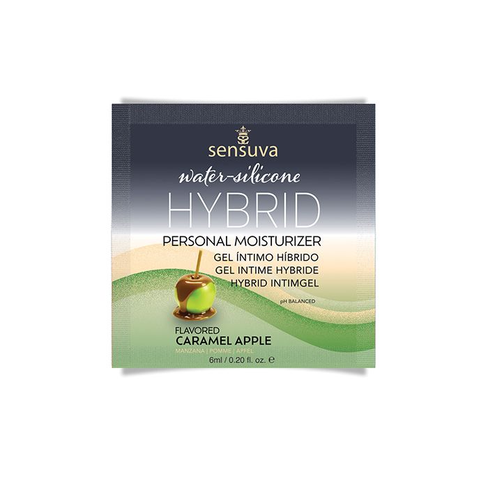 Sensuva Hybrid Personal Moisturizer Single Use Packet - 6 ml Caramel Apple 