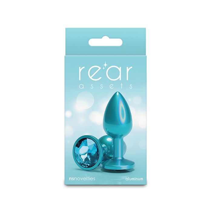 Rear Assets Small w/Teal Gem - Iridescent Teal
