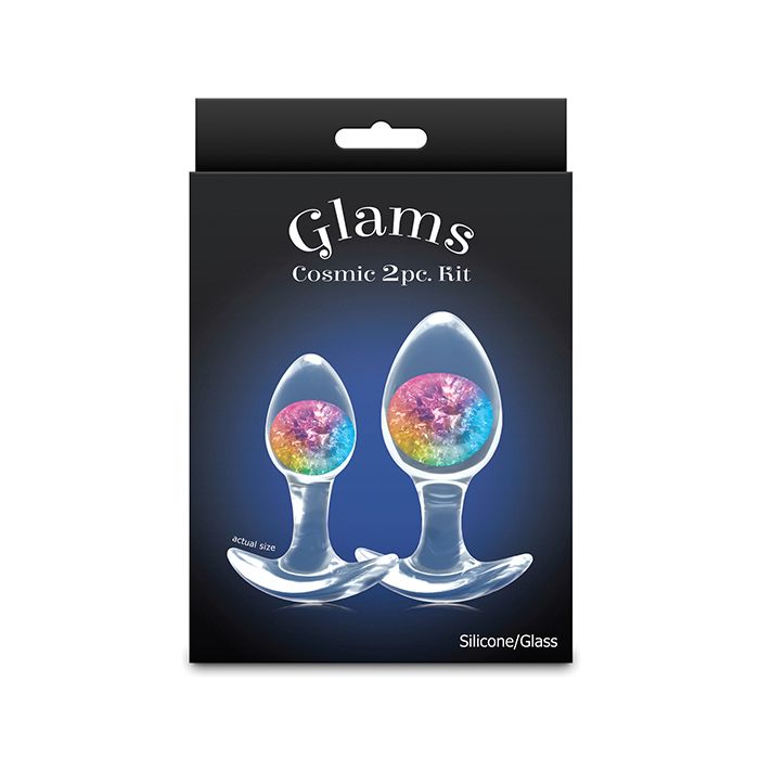 Cosmic Glams 2 pc Plug Kit - Rainbow
